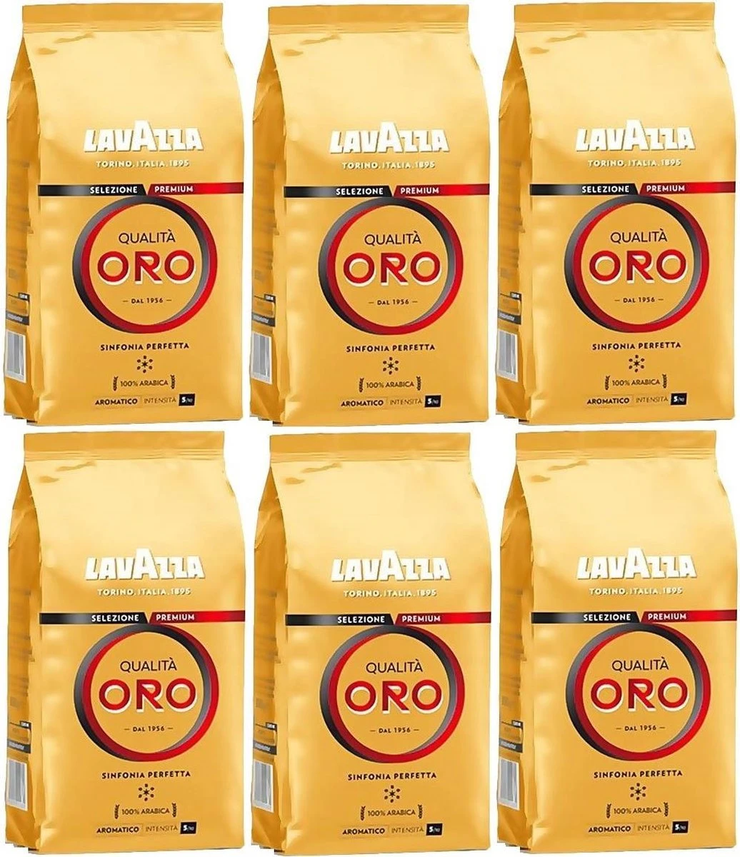 Lavazza Qualita Oro Koffiebonen - 6 X 1 Kg 3 Lavazza Qualita Oro Koffiebonen - 6 X 1 Kg