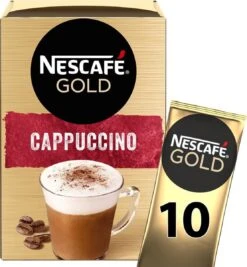 Nescafé Gold Cappuccino Oploskoffie - Ongezoet - 6 Doosjes à 10 Zakjes 9 Nescafé Gold Cappuccino Oploskoffie - Ongezoet - 6 Doosjes à 10 Zakjes -Koffie Apparatuur 1110x1200
