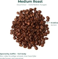 Soolong Sense Oost Timor Nr1000 Koffiebonen Smooth Lacau - Speciality Koffie Arabica Medium Roast Met Rijke Kruidige Smaak Met Heerlijke Ondertonen Van Karamel - Zak 250gram -Koffie Apparatuur 1174x1200
