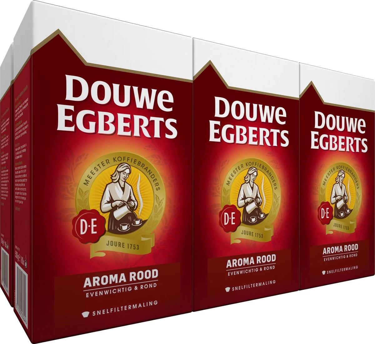 Douwe Egberts Aroma Rood Filterkoffie - 6 X 500 Gram 3 Douwe Egberts Aroma Rood Filterkoffie - 6 X 500 Gram