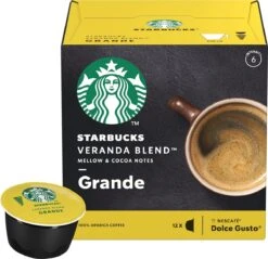 Starbucks By Dolce Gusto Capsules Veranda Grande Blonde Roast - 36 Koffiecups -Koffie Apparatuur 1200x1159