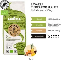 Lavazza Tierra For Planet Biologische Koffiebonen - 500 Gram X4 -Koffie Apparatuur 1200x1179