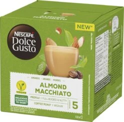 Nescafé Dolce Gusto Almond Macchiato Capsules - Vegan Koffie - 36 Koffiecups -Koffie Apparatuur 1200x1184
