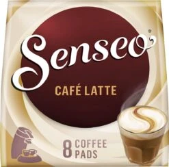Senseo Café Latte Koffiepads - 2/9 Intensiteit - 4 X 8 Pads 16 Senseo Café Latte Koffiepads - 2/9 Intensiteit - 4 X 8 Pads -Koffie Apparatuur 1200x1184 3