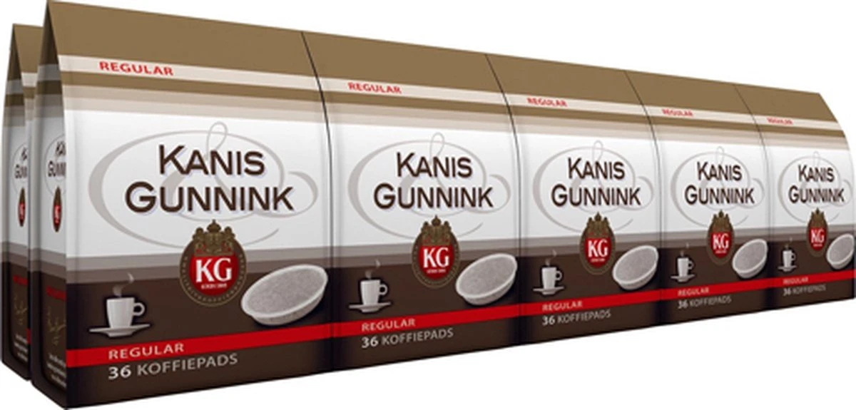 Kanis & Gunnink Regular Koffiepads - 10 X 36 Pads 3 Kanis & Gunnink Regular Koffiepads - 10 X 36 Pads