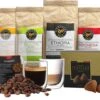 Highlands Gold - Koffiebonen Proefpakket - Koffie Cadeaupakket - 100% Arabica - Single Origin - 4 Soorten Koffie, Ambachtelijke Truffels En 2 Luxe Glazen -Koffie Apparatuur 1200x996