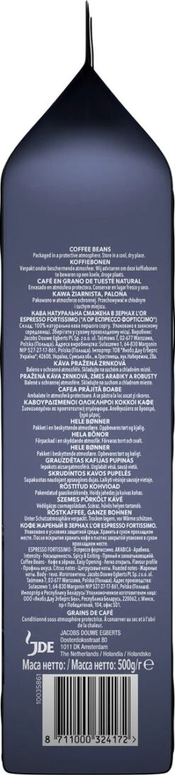 L'OR Espresso Fortissimo Koffiebonen (10) - 4 X 500 Gram -Koffie Apparatuur 271x1200