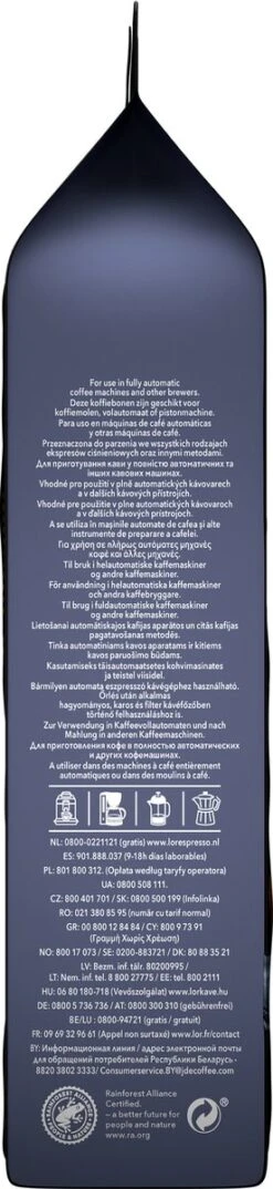 L'OR Espresso Fortissimo Koffiebonen (10) - 4 X 500 Gram -Koffie Apparatuur 276x1200 1