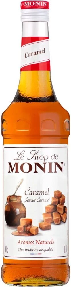 Monin Caramel Karamel 70cl Koffiesiroop Met 1x Monin Pompje -Koffie Apparatuur 297x1200