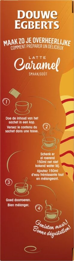 Douwe Egberts Verwenkoffie Latte Caramel Oploskoffie - 5 X 8 Zakjes 18 Douwe Egberts Verwenkoffie Latte Caramel Oploskoffie - 5 X 8 Zakjes -Koffie Apparatuur 343x1200 6