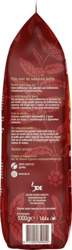 Douwe Egberts Aroma Rood Koffiebonen - 4 X 1000 Gram - Extra Grote Verpakking -Koffie Apparatuur 350x1200
