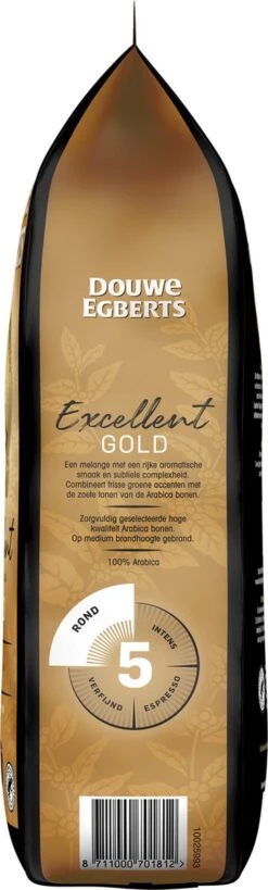 Douwe Egberts Excellent Gold Koffiebonen - 5/9 Intensiteit - 4 X 1kg 12 Douwe Egberts Excellent Gold Koffiebonen - 5/9 Intensiteit - 4 X 1kg -Koffie Apparatuur 362x1200