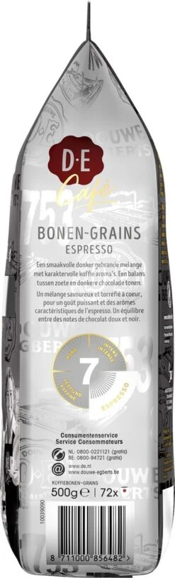 Douwe Egberts D.E Café Espresso Koffiebonen - Intensiteit 7/9 - 4 X 500 Gram -Koffie Apparatuur 364x1200 2