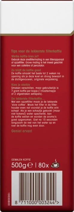 Douwe Egberts Aroma Rood Filterkoffie - 15 X 500 Gram 8 Douwe Egberts Aroma Rood Filterkoffie - 15 X 500 Gram -Koffie Apparatuur 421x1200 3