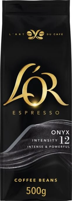 L'OR Espresso Onyx Koffiebonen (12) - 4 X 500 Gram -Koffie Apparatuur 430x1200