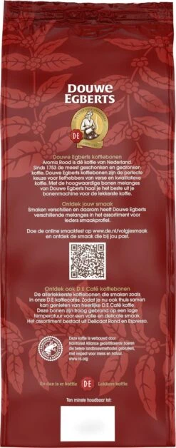 Douwe Egberts Aroma Rood Koffiebonen - 4 X 1000 Gram - Extra Grote Verpakking -Koffie Apparatuur 472x1200 1