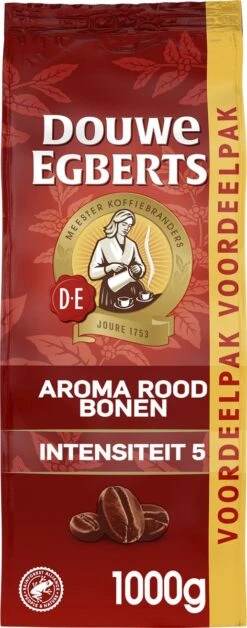 Douwe Egberts Aroma Rood Koffiebonen - 4 X 1000 Gram - Extra Grote Verpakking -Koffie Apparatuur 472x1200