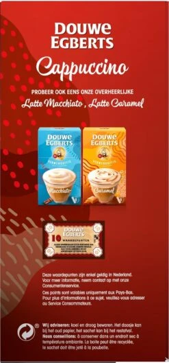 Douwe Egberts Verwenkoffie Cappuccino Oploskoffie - 5 X 10 Zakjes -Koffie Apparatuur 560x1200 1