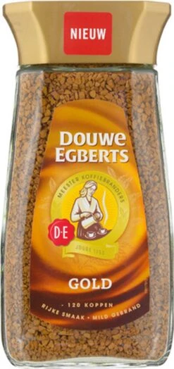 Douwe Egberts Gold Oploskoffie - 6 X Pot Van 200 Gram -Koffie Apparatuur 566x1200 1