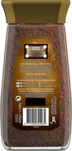 Douwe Egberts Gold Oploskoffie - 6 X Pot Van 200 Gram -Koffie Apparatuur 574x1200