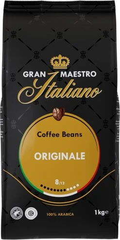 Gran Maestro Italiano - Orginale - Koffiebonen - Bonen Voor Espresso En Lungo - Arabica – 4 X 1kg -Koffie Apparatuur 602x1200 3