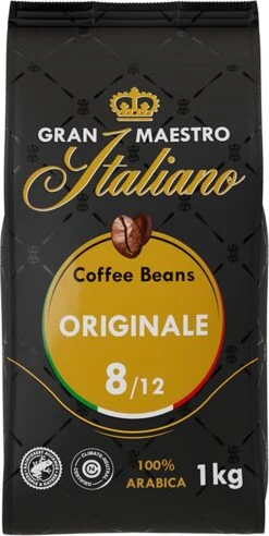 Gran Maestro Italiano - Orginale - Koffiebonen - Bonen Voor Espresso En Lungo - Arabica – 4 X 1kg -Koffie Apparatuur 602x1200 4