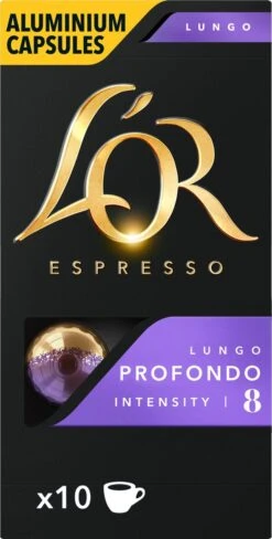 L'OR Lungo Profondo Koffiecups - Intensiteit 8/12 - 10 X 10 Capsules -Koffie Apparatuur 607x1200 2