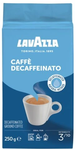 Lavazza Caffe Decaffeinato Filterkoffie - 250 Gram X8 -Koffie Apparatuur 619x1200 1
