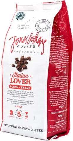 Jones Brothers Coffee Koffiebonen Italian Lover – 6 X 500 Gram -Koffie Apparatuur 627x1200 1