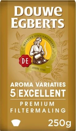 Douwe Egberts Excellent - Filterkoffie - 12 X 250 Gram -Koffie Apparatuur 699x1200 1