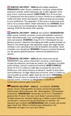 Fitcy | Koffiesiroop | Vanille | Barista Syrup | Zero | Vegan | Vetvrij | Suikervrij | Keto-vriendelijk | Koffie | Siroop | 1L -Koffie Apparatuur 739x1200 2