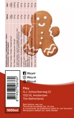 Fitcy | Koffiesiroop | Gingerbread | Barista Syrup | Zero | Vegan | Vetvrij | Suikervrij | Keto-vriendelijk | Koffie | Siroop | MET DOSEERPOMP | 1L 8 Fitcy | Koffiesiroop | Gingerbread | Barista Syrup | Zero | Vegan | Vetvrij | Suikervrij | Keto-vriendelijk | Koffie | Siroop | MET DOSEERPOMP | 1L -Koffie Apparatuur 759x1200