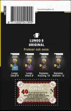 Douwe Egberts Lungo Original Koffiecups (6) - 5 X 40 Koffiecups -Koffie Apparatuur 770x1200 1