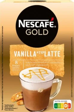 Nescafé Gold Latte Vanille Oploskoffie - 6 Doosjes à 8 Zakjes -Koffie Apparatuur 794x1200
