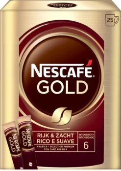 Nescafé Gold Oploskoffie - 6 Doosjes à 25 Zakjes -Koffie Apparatuur 853x1200