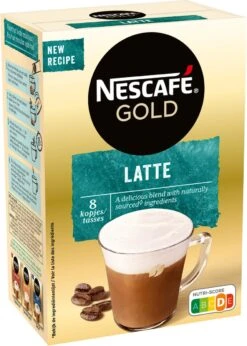 Nescafé Gold Latte Macchiato Oploskoffie - 6 Doosjes à 8 Zakjes -Koffie Apparatuur 856x1200 2