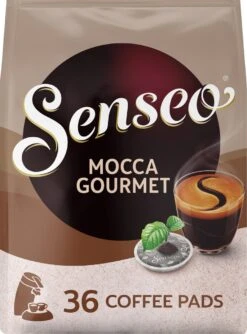 Senseo Mocca Gourmet Koffiepads - 4/9 Intensiteit - 10 X 36 Pads -Koffie Apparatuur 887x1200