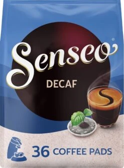 Senseo Decaf Koffiepads - 5/9 Intensiteit - 10 X 36 Pads -Koffie Apparatuur 888x1200