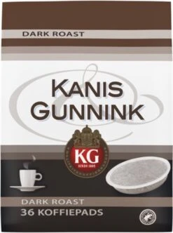 Kanis & Gunnink Dark Roast Koffiepads - 10 X 36 Pads -Koffie Apparatuur 894x1200 1