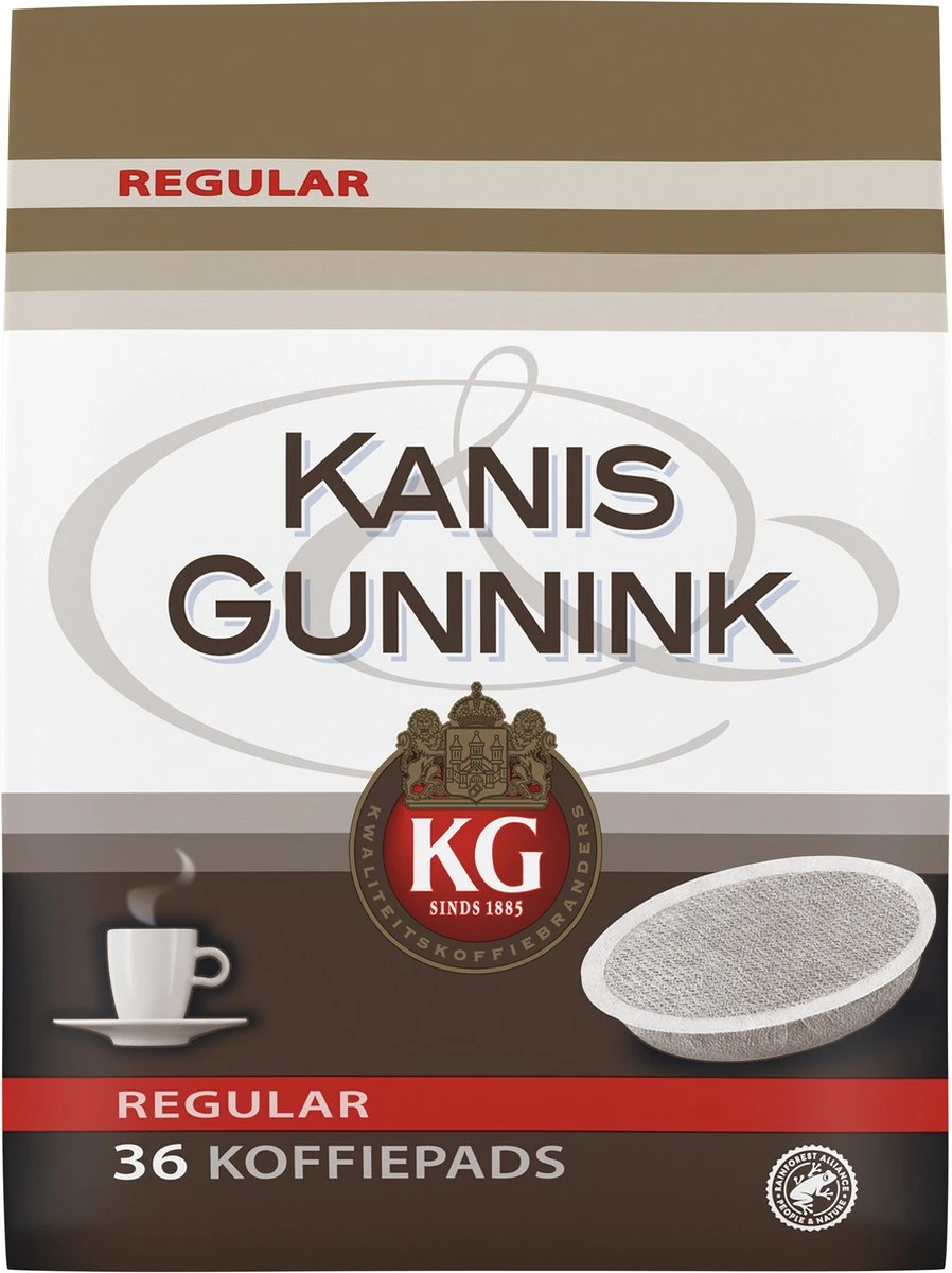 Kanis & Gunnink Regular Koffiepads - 10 X 36 Pads 6 Kanis & Gunnink Regular Koffiepads - 10 X 36 Pads - Afbeelding 4