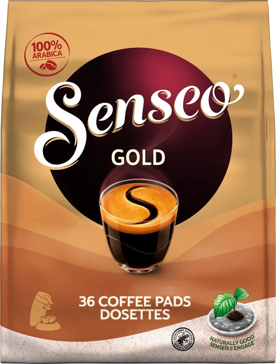 Senseo Gold Koffiepads - 5/9 Intensiteit - 10 X 36 Pads 12 Senseo Gold Koffiepads - 5/9 Intensiteit - 10 X 36 Pads - Afbeelding 10