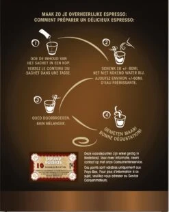 Douwe Egberts Espresso Sticks Oploskoffie - 6 X 25 Zakjes -Koffie Apparatuur 957x1200