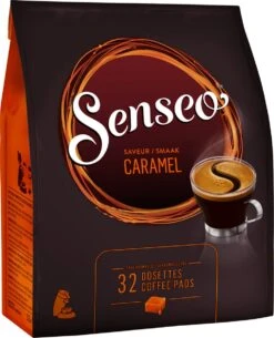 Senseo Caramel Koffiepads - 2/9 Intensiteit - 10 X 32 Pads -Koffie Apparatuur 973x1200