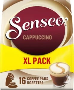 Senseo Cappuccino Koffiepads - 2/9 Intensiteit - 4 X 16 Pads - Voordeelverpakking -Koffie Apparatuur 981x1200 1
