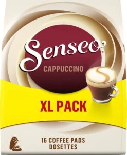 Senseo Cappuccino Koffiepads - 2/9 Intensiteit - 4 X 16 Pads - Voordeelverpakking -Koffie Apparatuur 982x1200 1