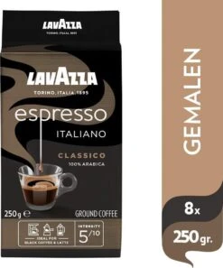 Lavazza Espresso Italiano Classico Gemalen / Filterkoffie - 8 X 250 Gram 9 Lavazza Espresso Italiano Classico Gemalen / Filterkoffie - 8 X 250 Gram -Koffie Apparatuur 998x1200