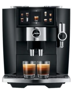 JURA J8 Twin Diamond Black (EA) Met €78 Gratis Koffie En Glazen Melkhouder En 2+1 Jaar Extra Garantie -Koffie Apparatuur Jura J8 Twin Diamond Black koffiemachine