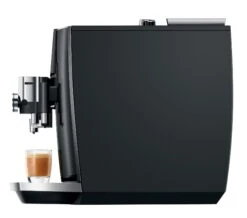 JURA J8 Twin Diamond Black (EA) Met €78 Gratis Koffie En Glazen Melkhouder En 2+1 Jaar Extra Garantie -Koffie Apparatuur Jura J8 Twin Diamond Black zijkant