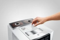 JURA J8 Twin Diamond White (EA) Met €78 Gratis Koffie En Glazen Melkhouder En 2+1 Jaar Extra Garantie -Koffie Apparatuur Jura J8 Twin Diamond White maalgraad