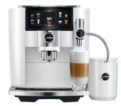 JURA J8 Twin Diamond White (EA) Met €78 Gratis Koffie En Glazen Melkhouder En 2+1 Jaar Extra Garantie -Koffie Apparatuur Jura J8 Twin Diamond White melkschuim